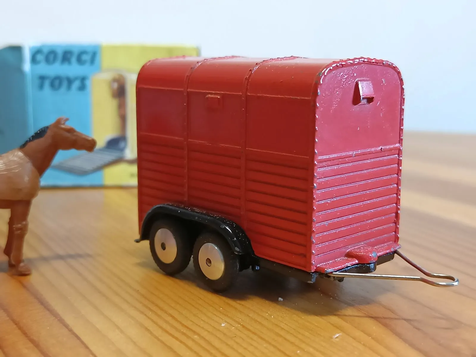 102 Rice Pony Trailer in red early edition *with scarce original box*