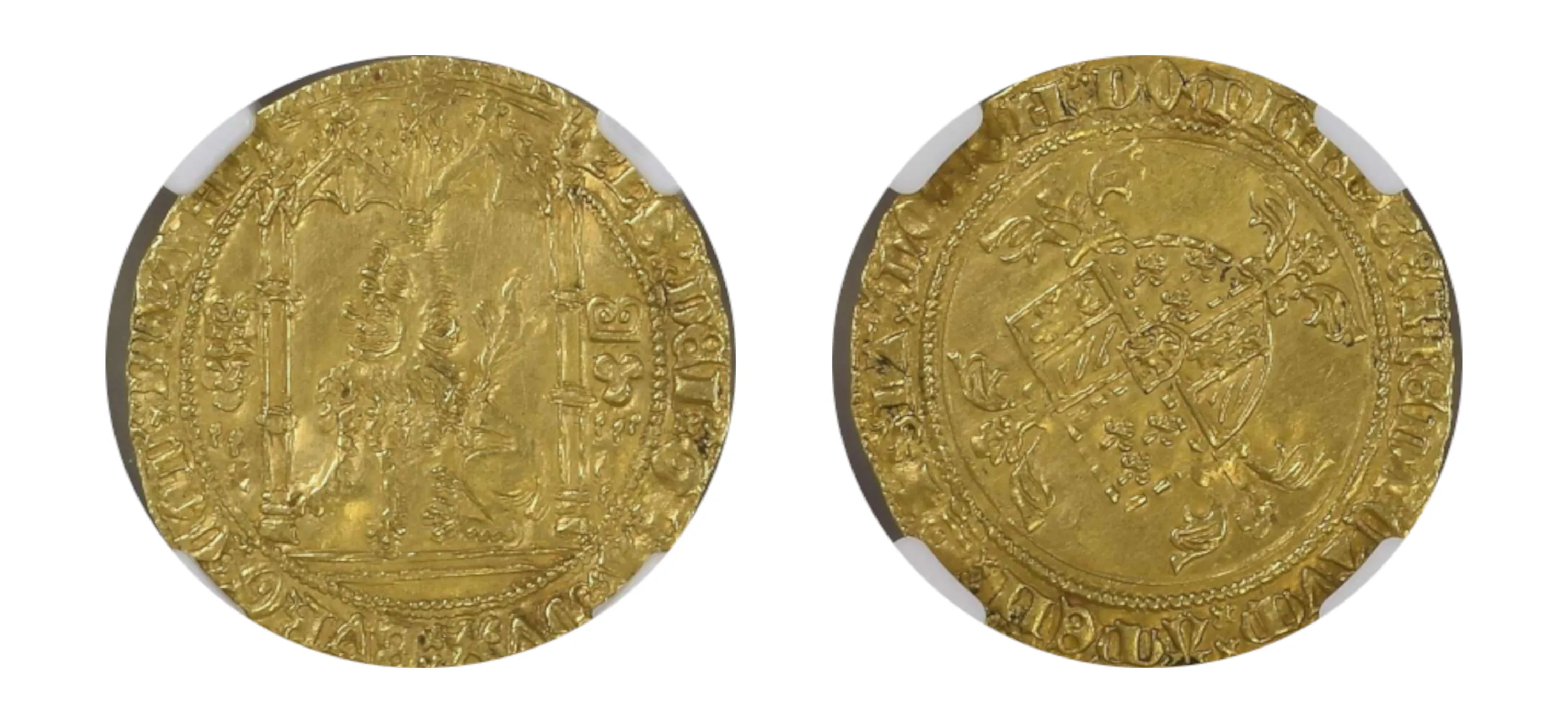 1419-1467 Flanders Gold Lion D'Or Philippe Le Bon NGC AU55
