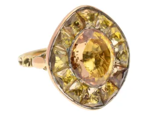 18th Century Iberian Precious Topaz Ring