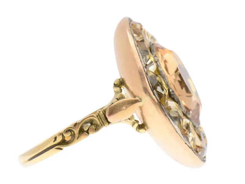 18th Century Iberian Precious Topaz Ring