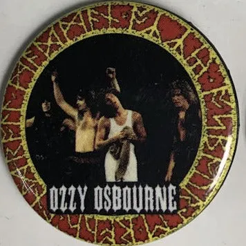 1983 Ozzy Osbourne Licensed Pinback Button from "Button-Up"