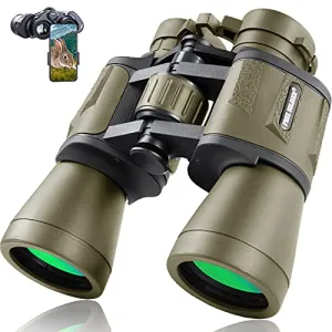 20x50 Military Binoculars for Adults with Smartphone Adapter - Compact Waterproof Tactical Binoculars for Bird Watching Hunting Hiking Concert Travel Theater with BAK4 Prism FMC Lens, Mud