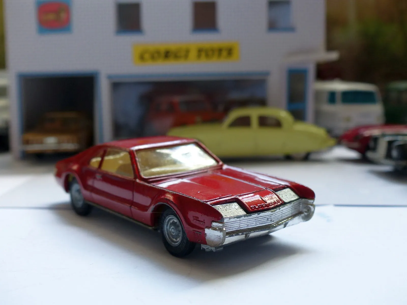 276 Oldsmobile Toronado in metallic red with original box