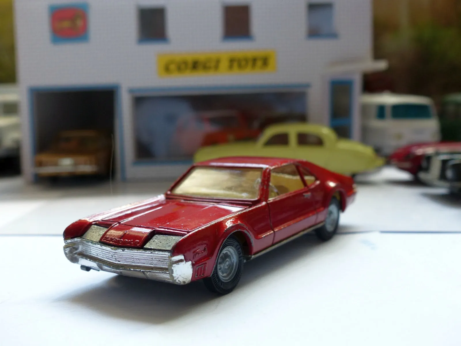 276 Oldsmobile Toronado in metallic red with original box