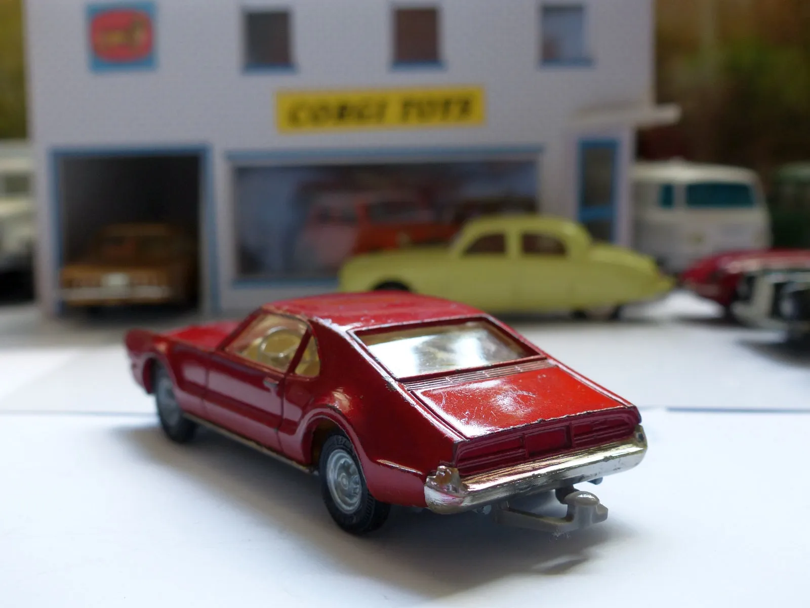 276 Oldsmobile Toronado in metallic red with original box
