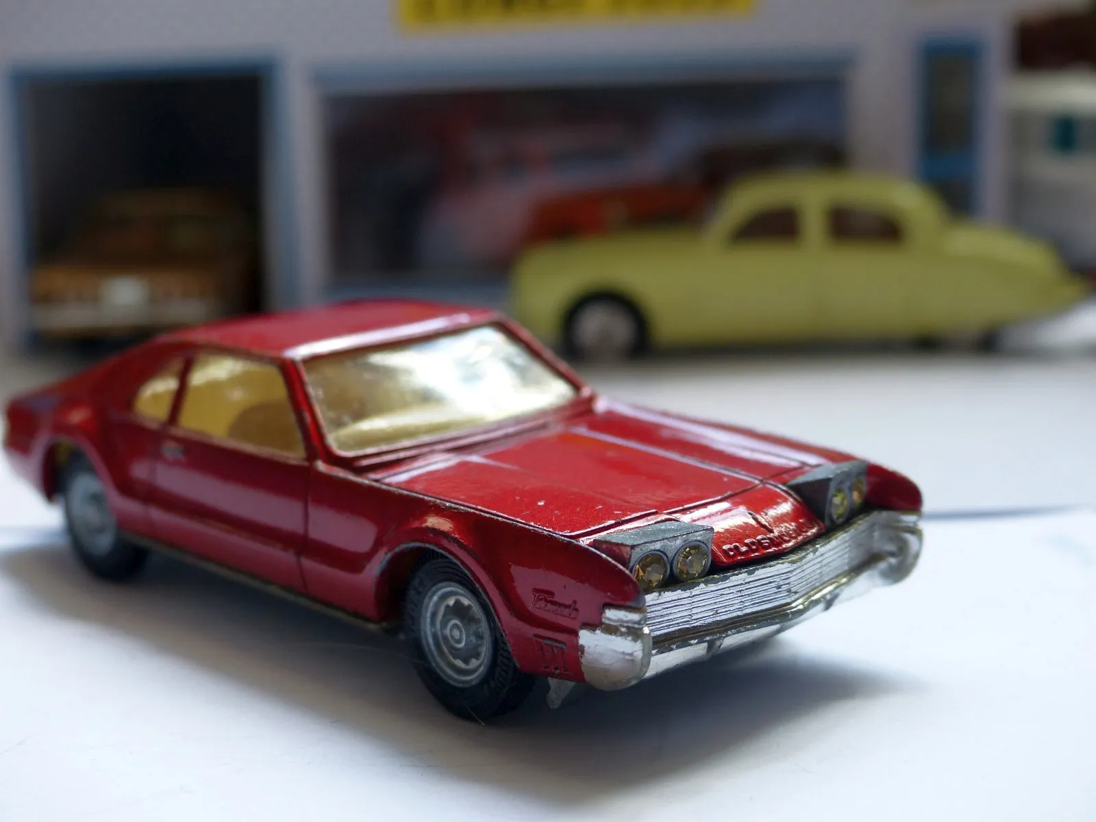 276 Oldsmobile Toronado in metallic red with original box
