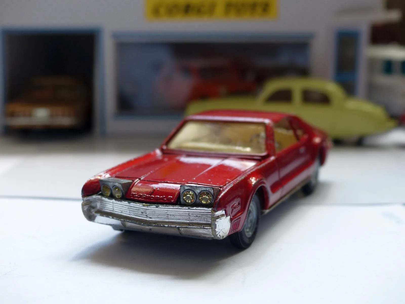 276 Oldsmobile Toronado in metallic red with original box