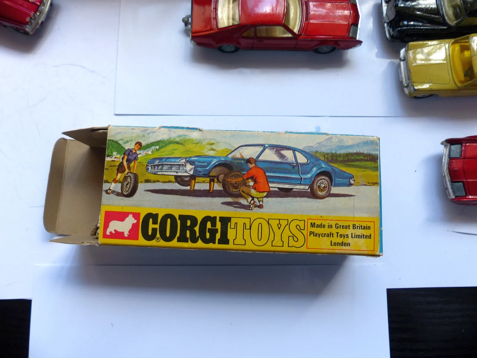 276 Oldsmobile Toronado in metallic red with original box