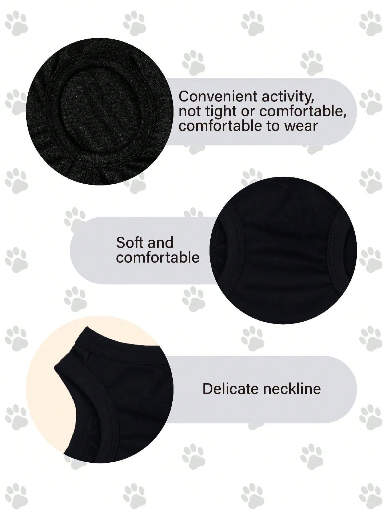2pcs Halloween Pumpkin Print Anti-Flea, Reduce Shedding, Breathable Black Vest For Indoor/Outdoor Cat & Dog
