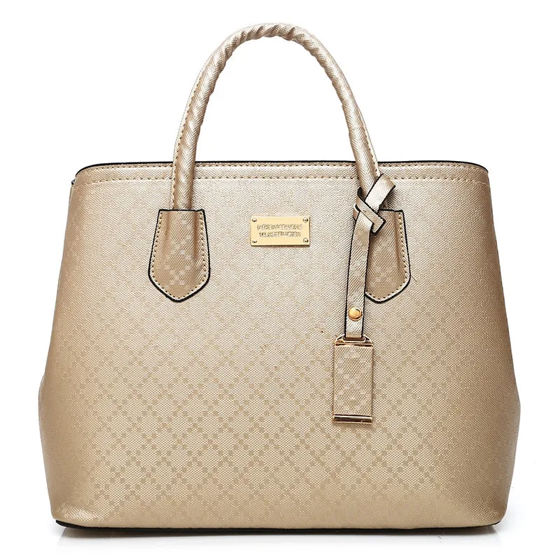 6 Pcs Argyle Pattern Handbag Set