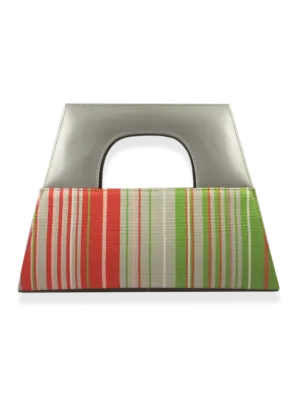 A-Chica Handbag Light Taupe Green Orange 01
