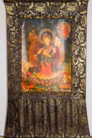 Antique Avalokiteshvara ( Padmapani)Thangka