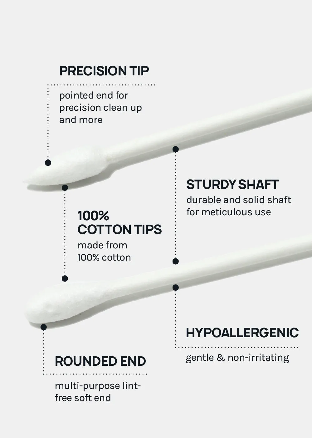 AOA Precision Tip Cotton Swabs