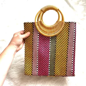 ASOS Color Wicker/Rattan Style Handbag