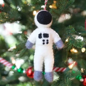 Astronaut Ornament, Felt Wool
