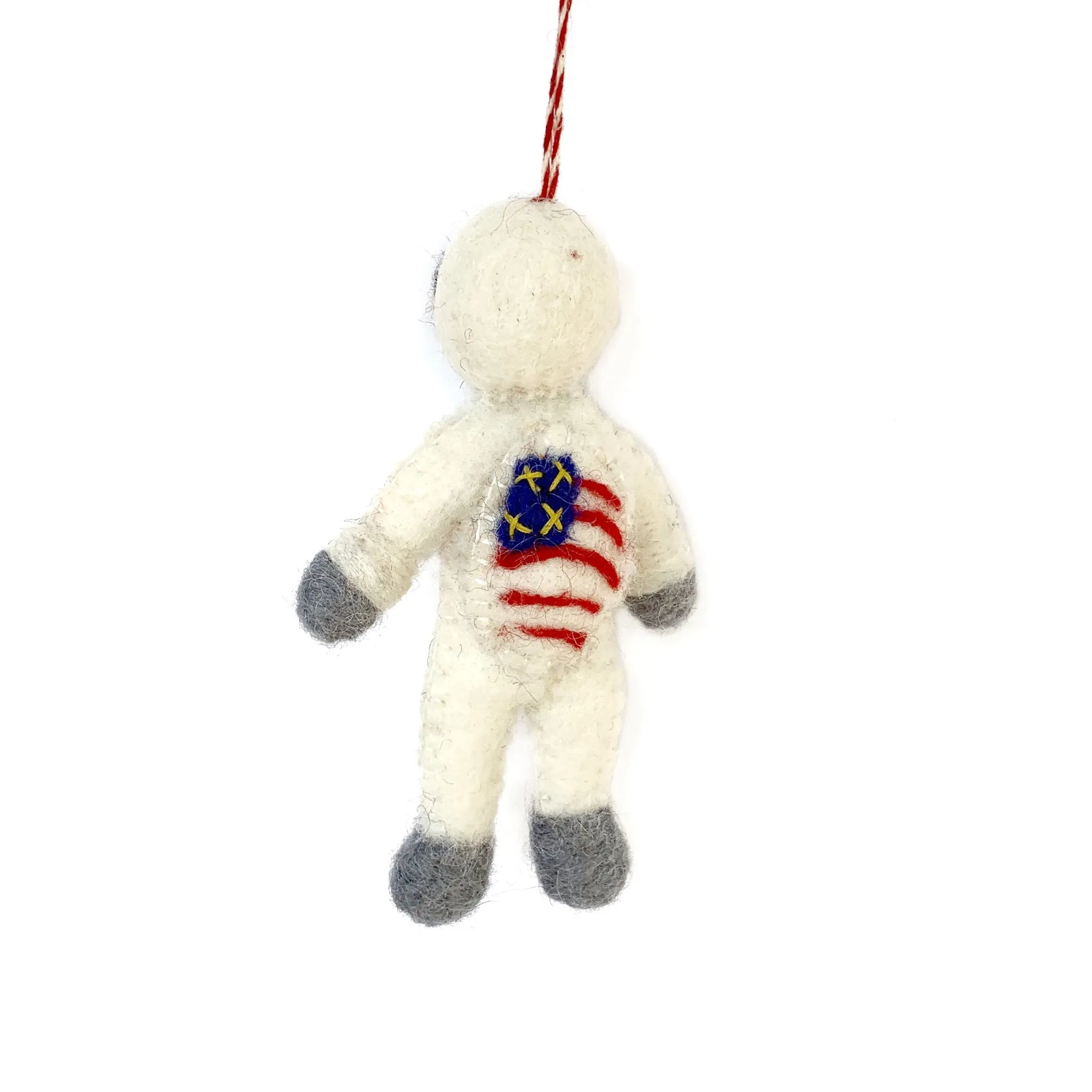 Astronaut Ornament, Felt Wool