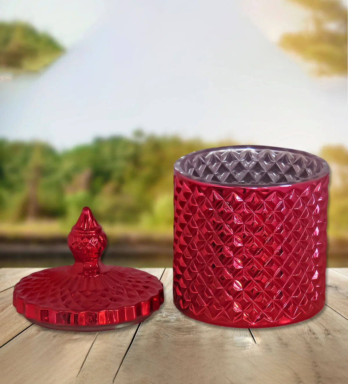 Aura Essence Candles - Red Luxury Candle Jar