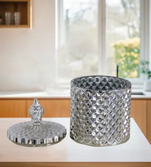 Aura essence cendles - Silver luxury candle jar