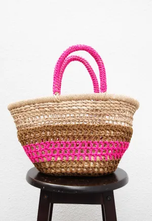 BaeBeeBoo Wobbleblobbe Rattan Bag - Pink