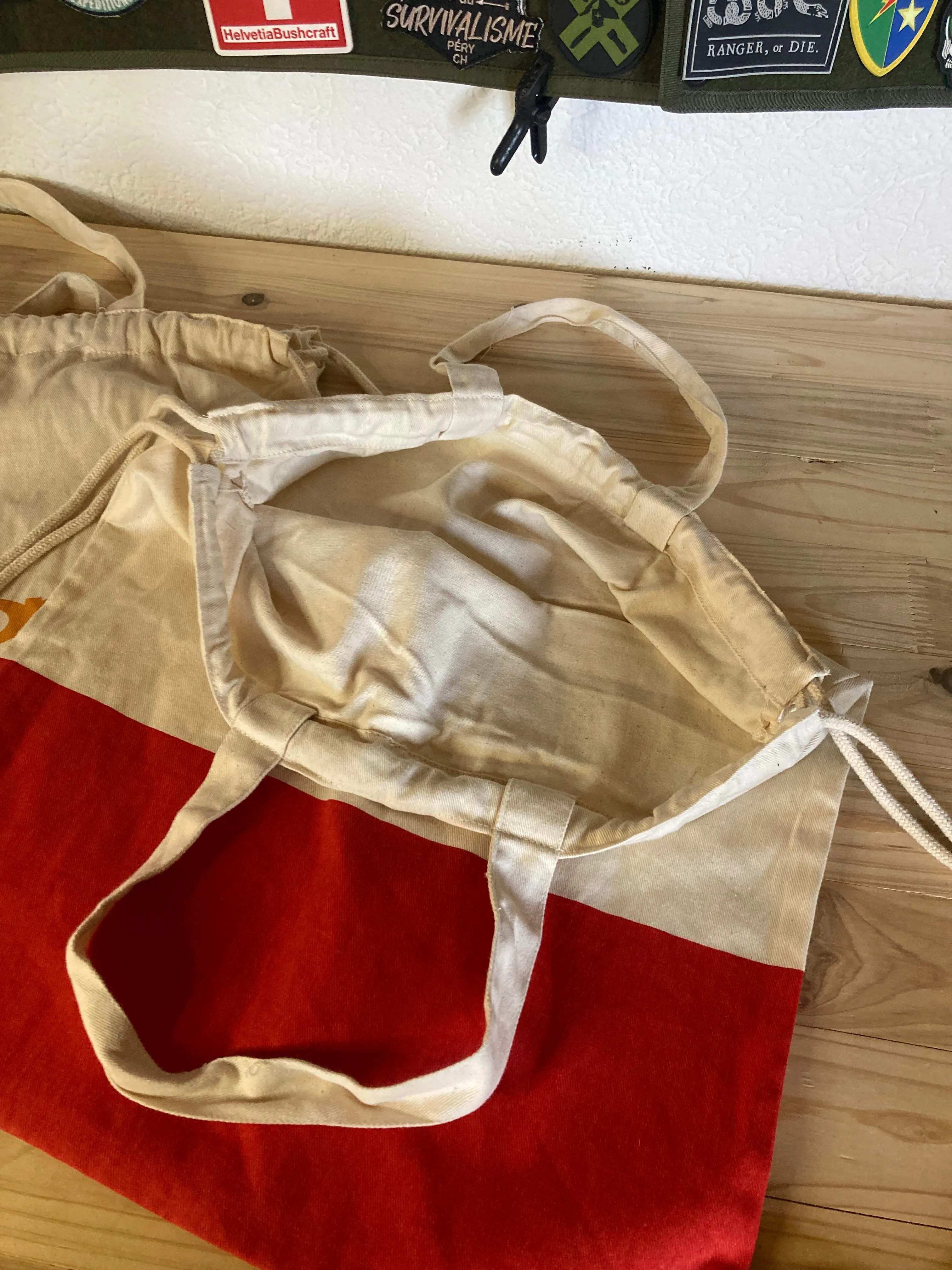Bags, COOP Switzerland Cotton draw string Shopping bag