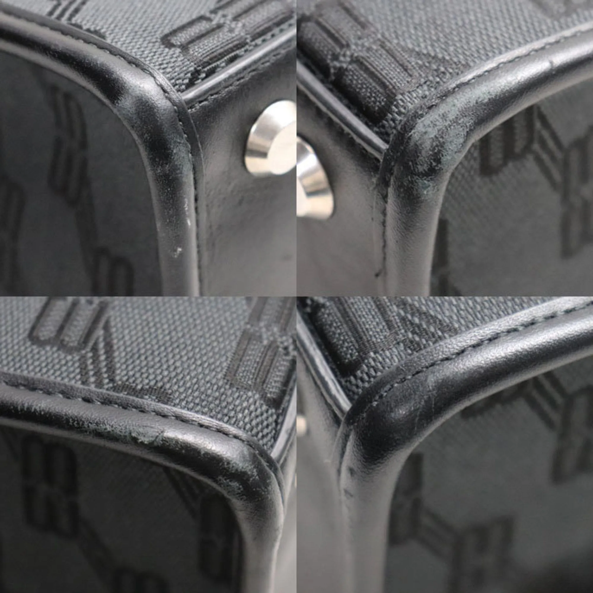 Balenciaga Hardware Black Canvas Bag