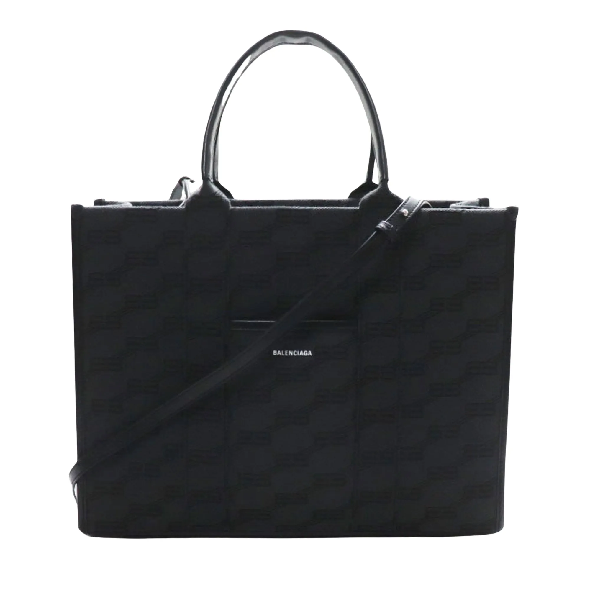 Balenciaga Hardware Black Canvas Bag