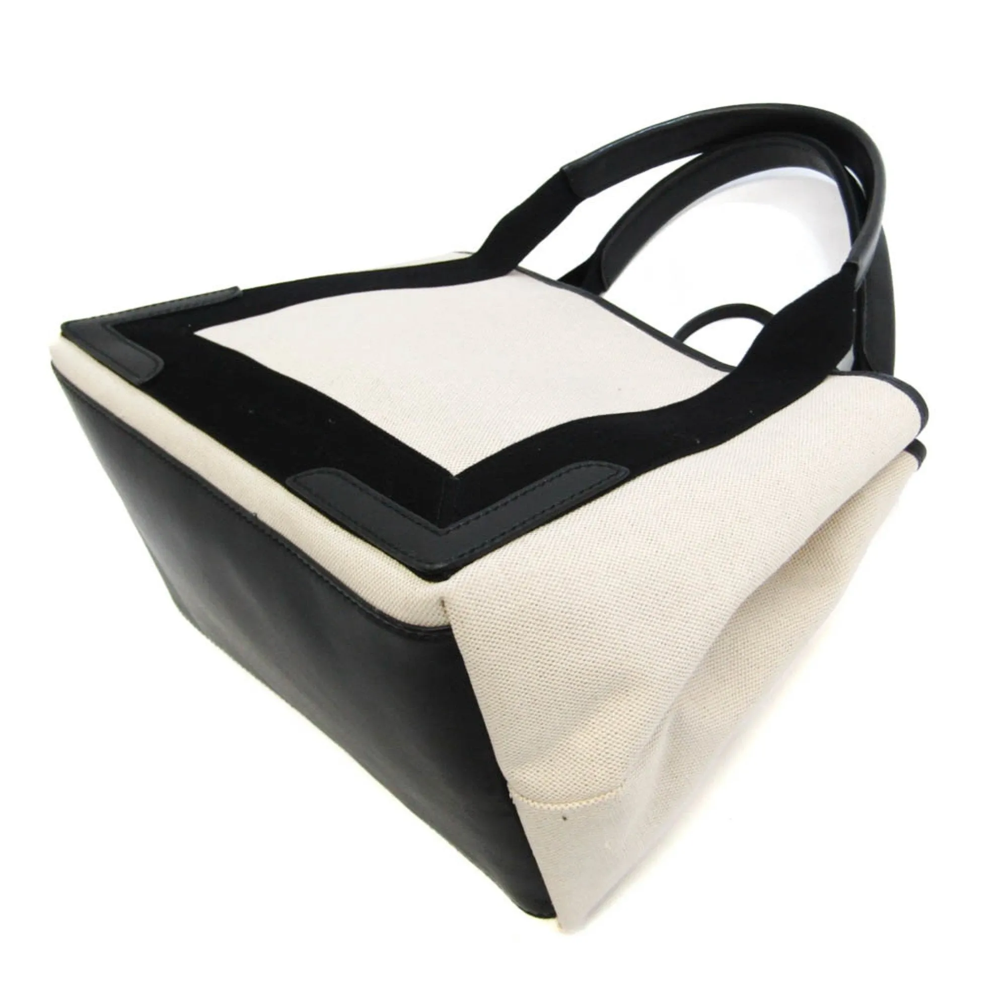 Balenciaga Navy Cabas Multicolour Canvas Bag
