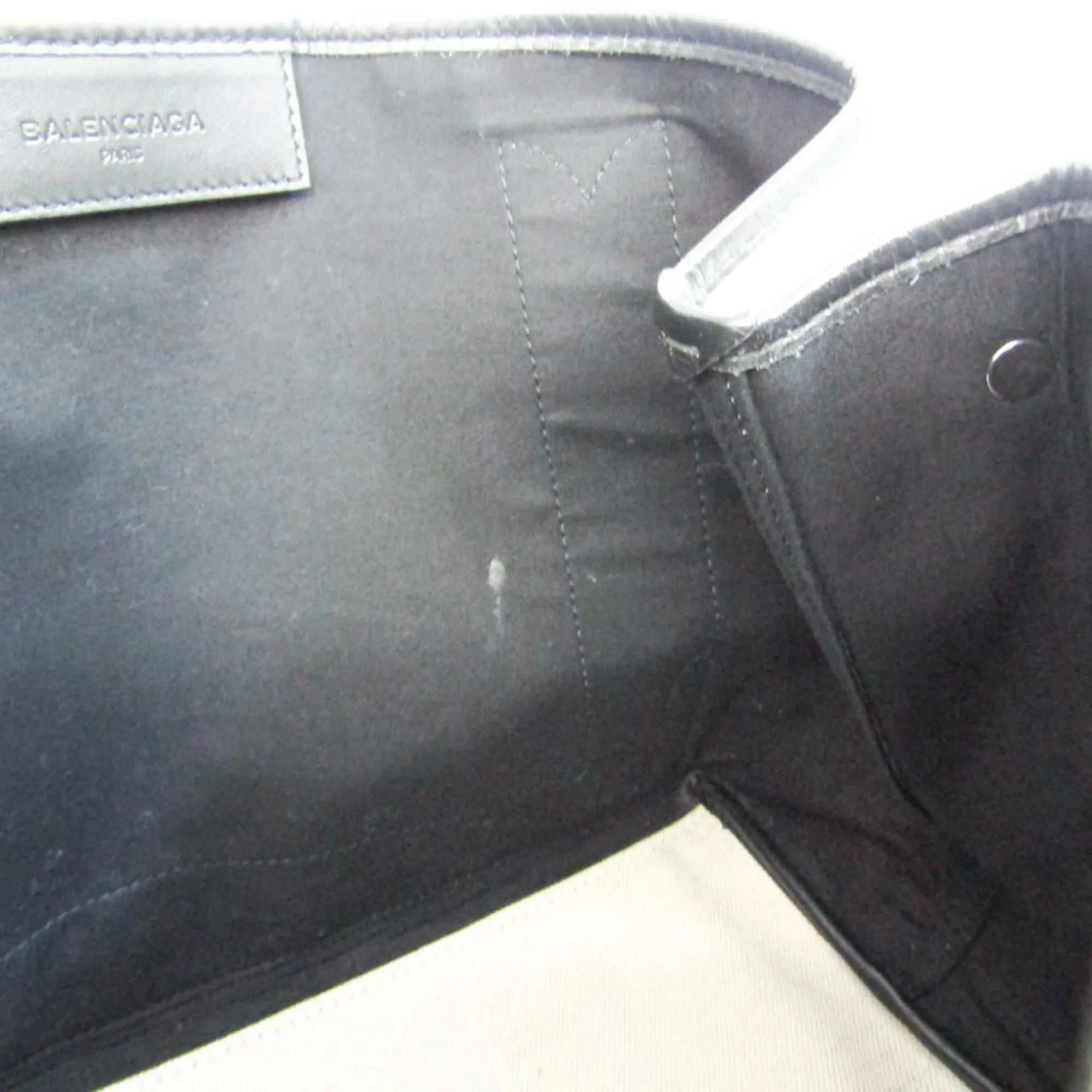 Balenciaga Navy Cabas Multicolour Canvas Bag