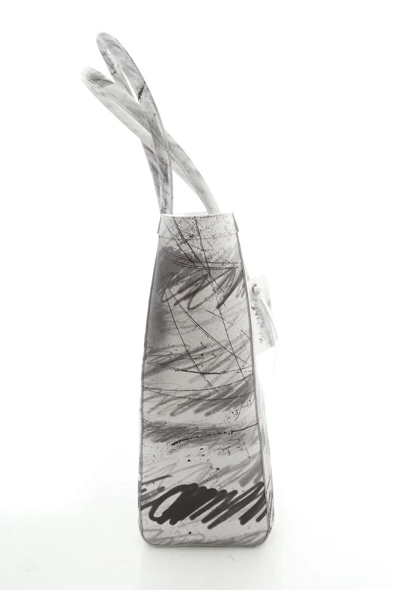 Balmain Limited Edition "B-Army"  Black & White Graffiti Tote