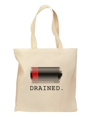 Battery Drained Grocery Tote Bag