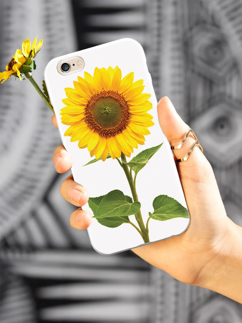 Beautiful Sunflower - White Case