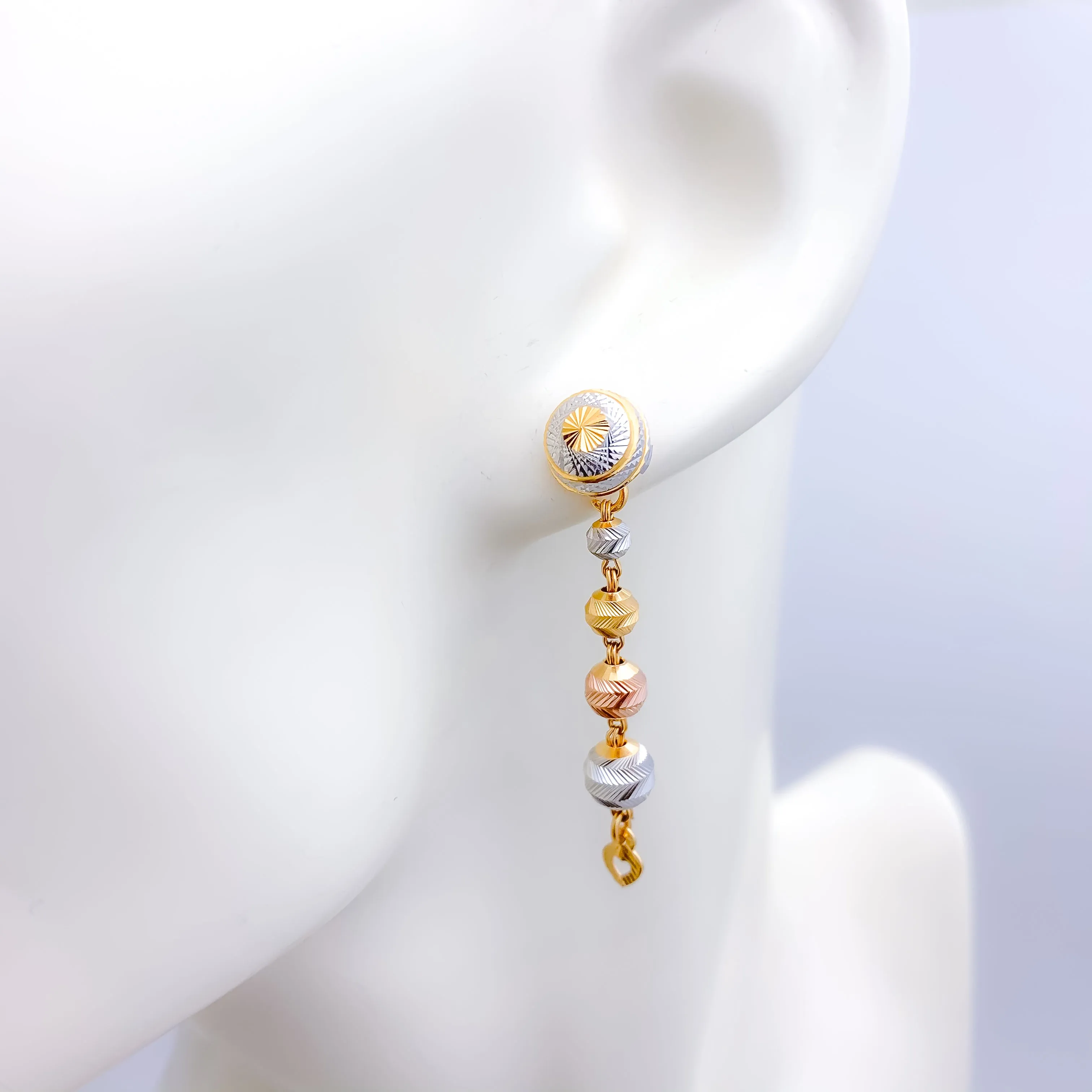 Beautiful Three-Tone Earrings