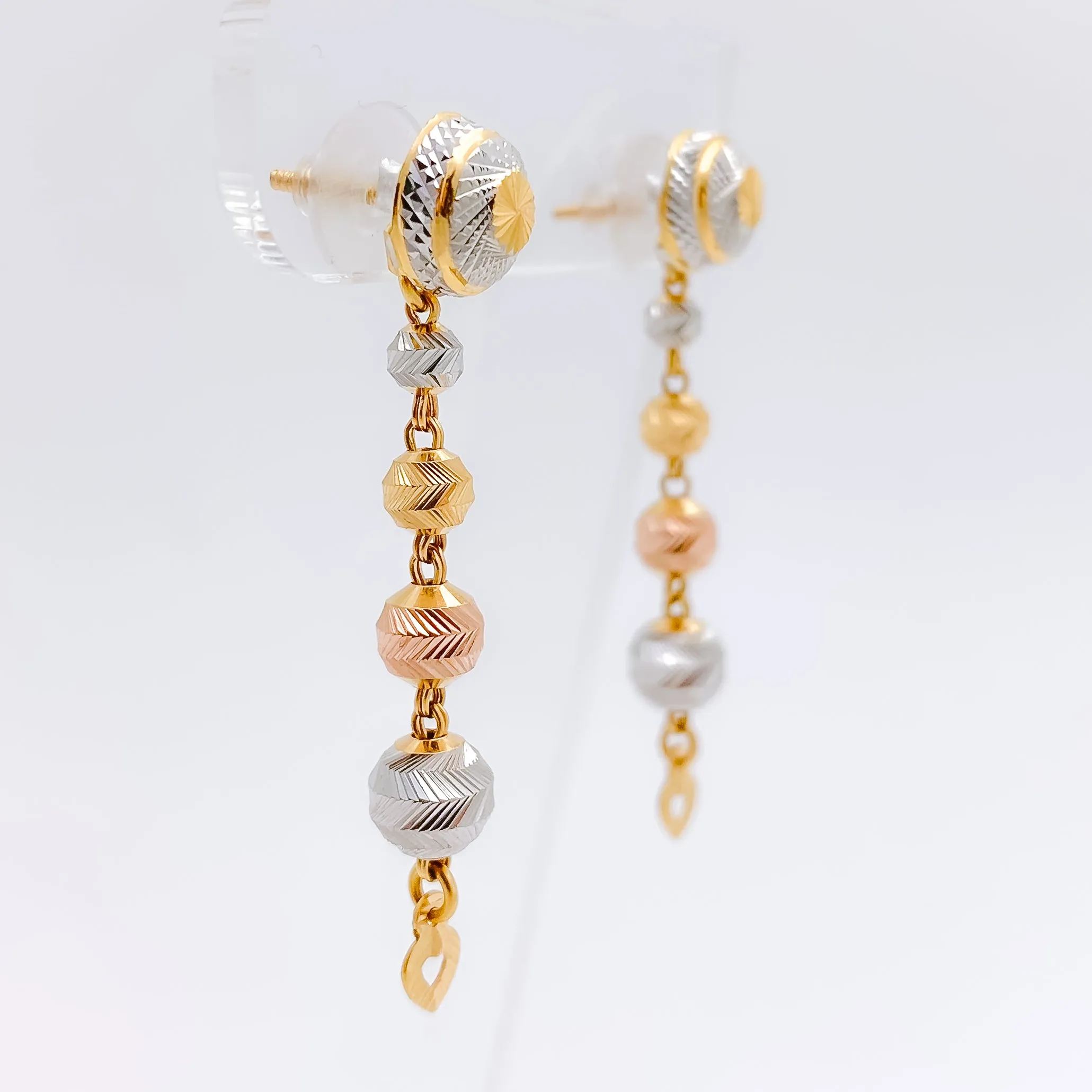 Beautiful Three-Tone Earrings
