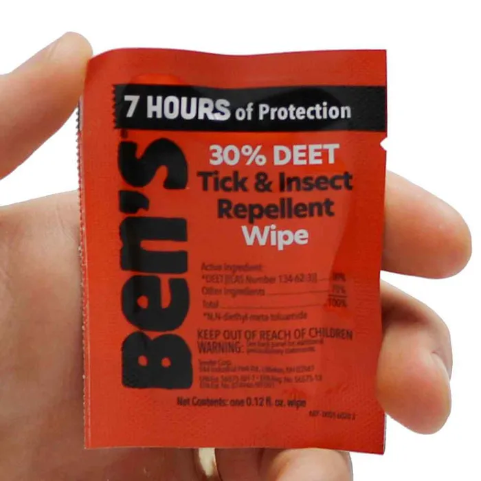 BENS 30 DEET TICK/INSECT WIPES (12)
