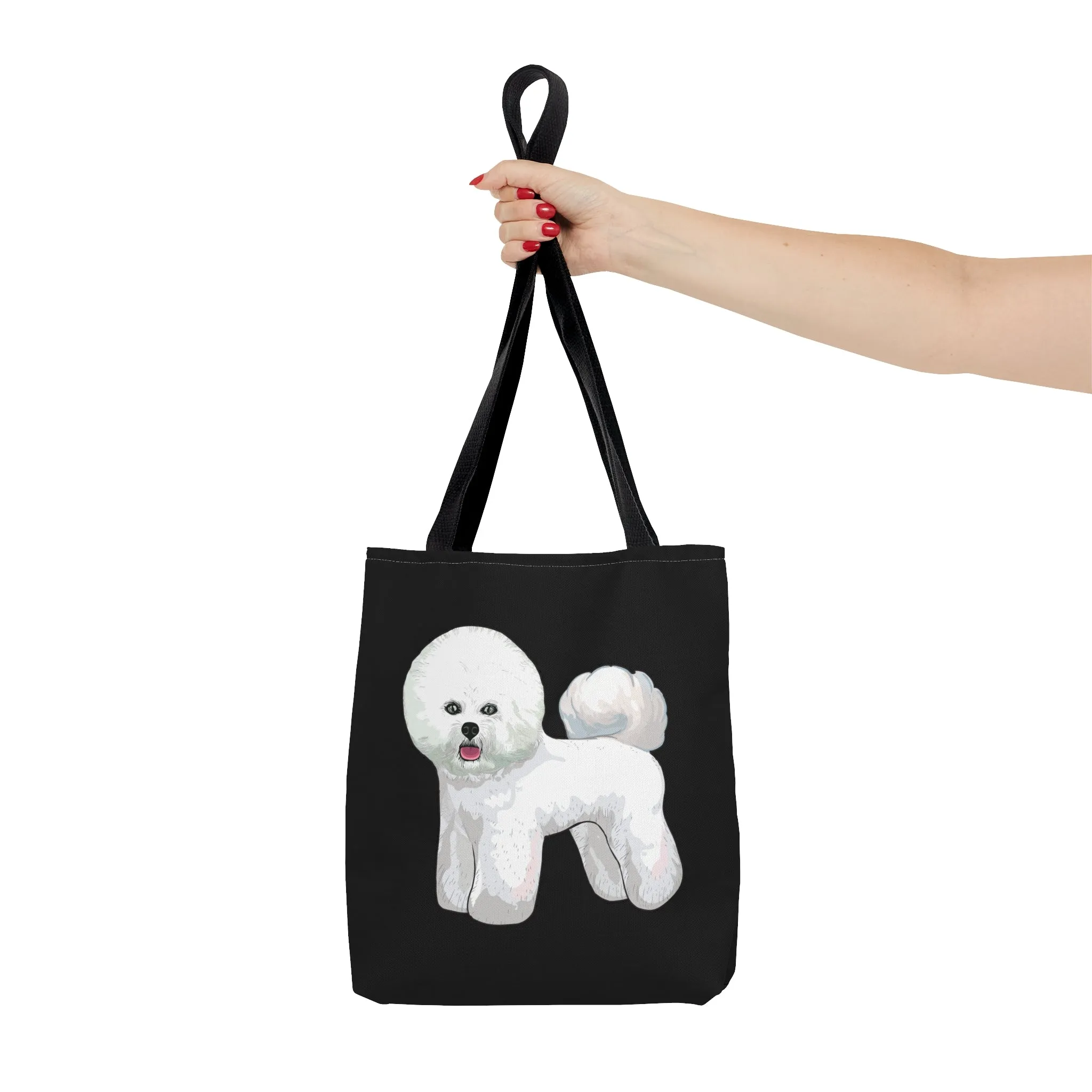 Bichon Frise Tote Bag, 3 Sizes, Polyester, Dog Lover, Bichon Mom, Bichon Dad, Gift for Mom, Gift for Dad, Made in USA!!