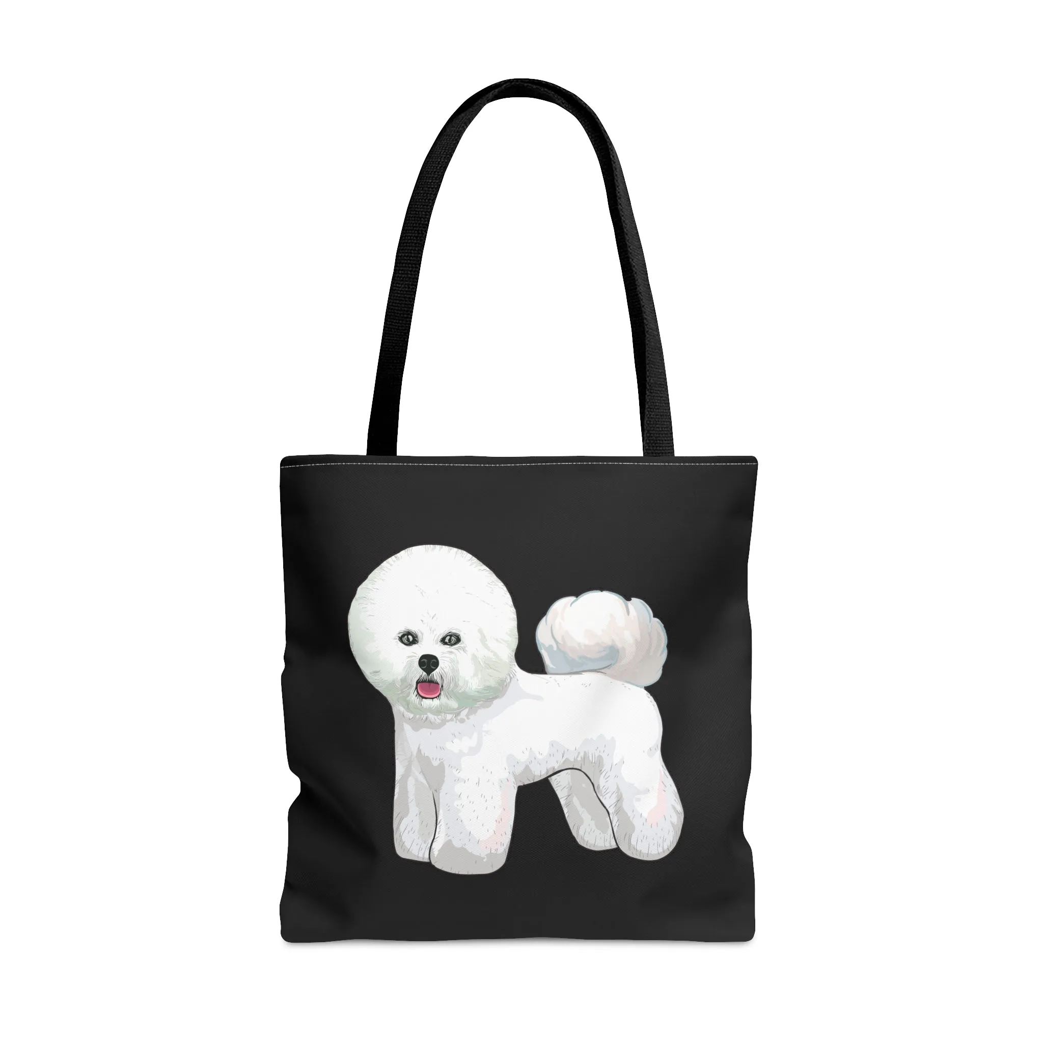 Bichon Frise Tote Bag, 3 Sizes, Polyester, Dog Lover, Bichon Mom, Bichon Dad, Gift for Mom, Gift for Dad, Made in USA!!