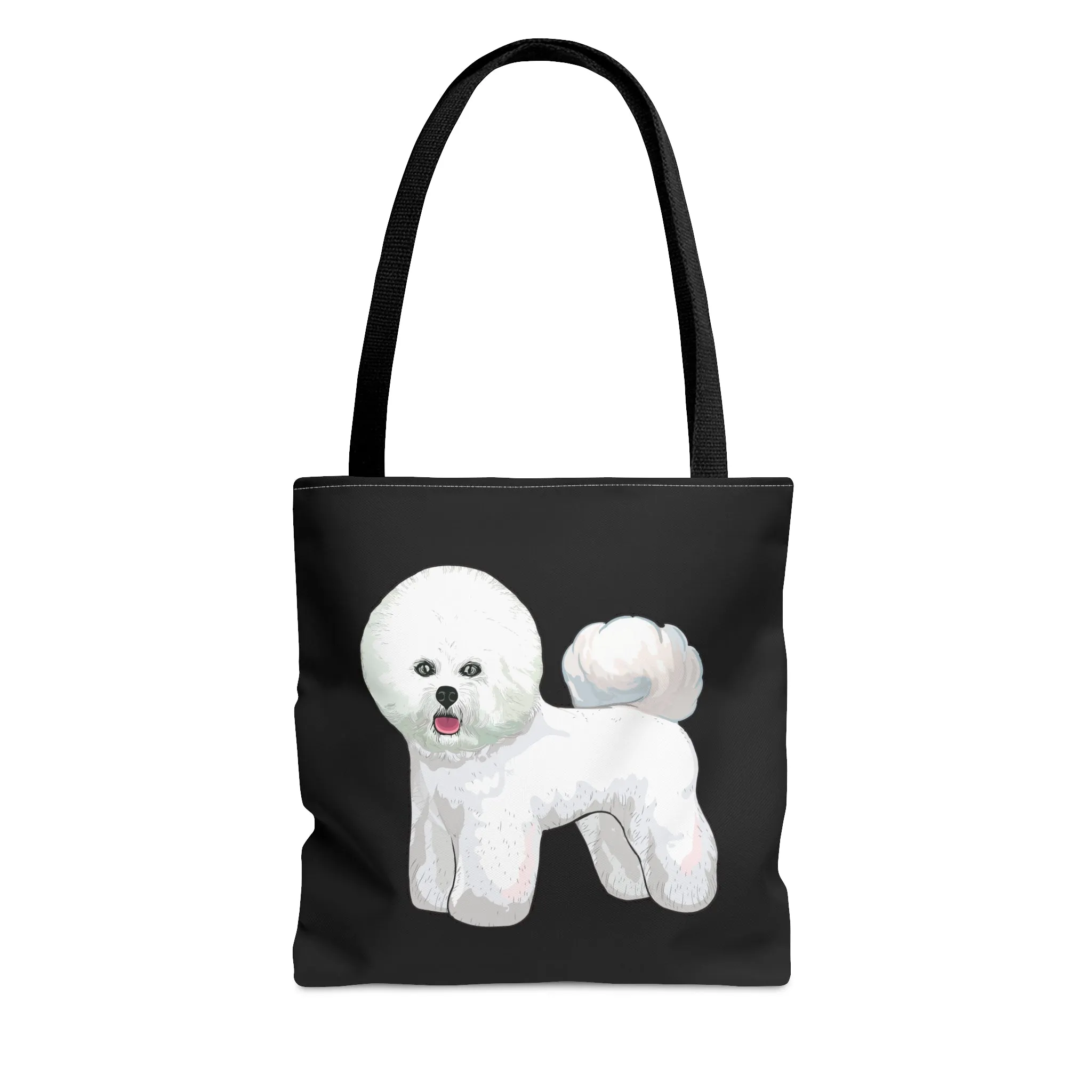 Bichon Frise Tote Bag, 3 Sizes, Polyester, Dog Lover, Bichon Mom, Bichon Dad, Gift for Mom, Gift for Dad, Made in USA!!