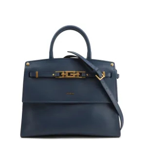 Blue Logo Padlock Handbag