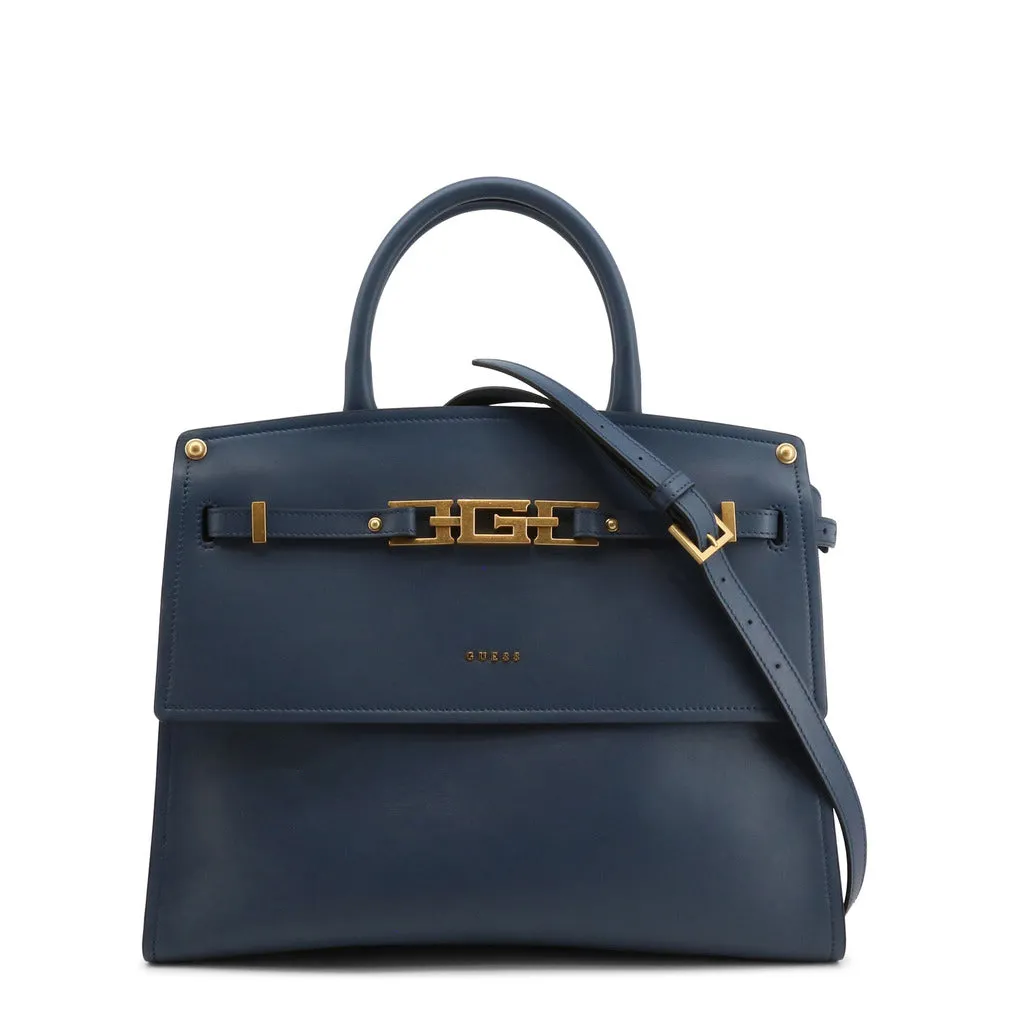 Blue Logo Padlock Handbag