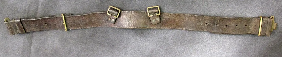 British P-1939 Brown Leather Army Waist Belt