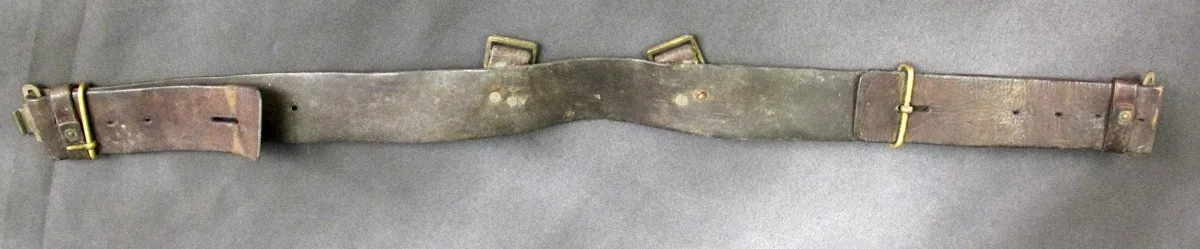 British P-1939 Brown Leather Army Waist Belt