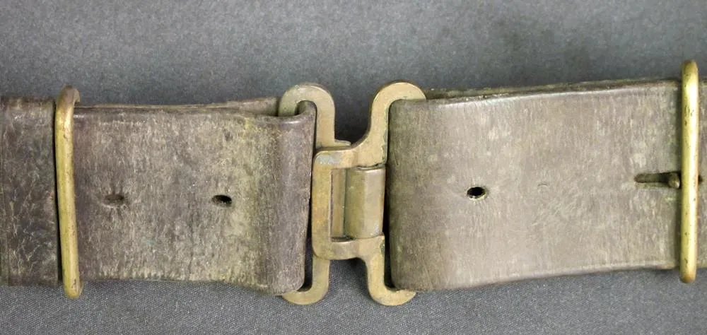 British P-1939 Brown Leather Army Waist Belt
