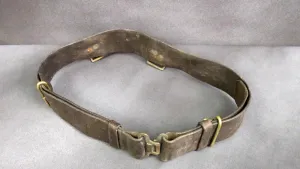 British P-1939 Brown Leather Army Waist Belt