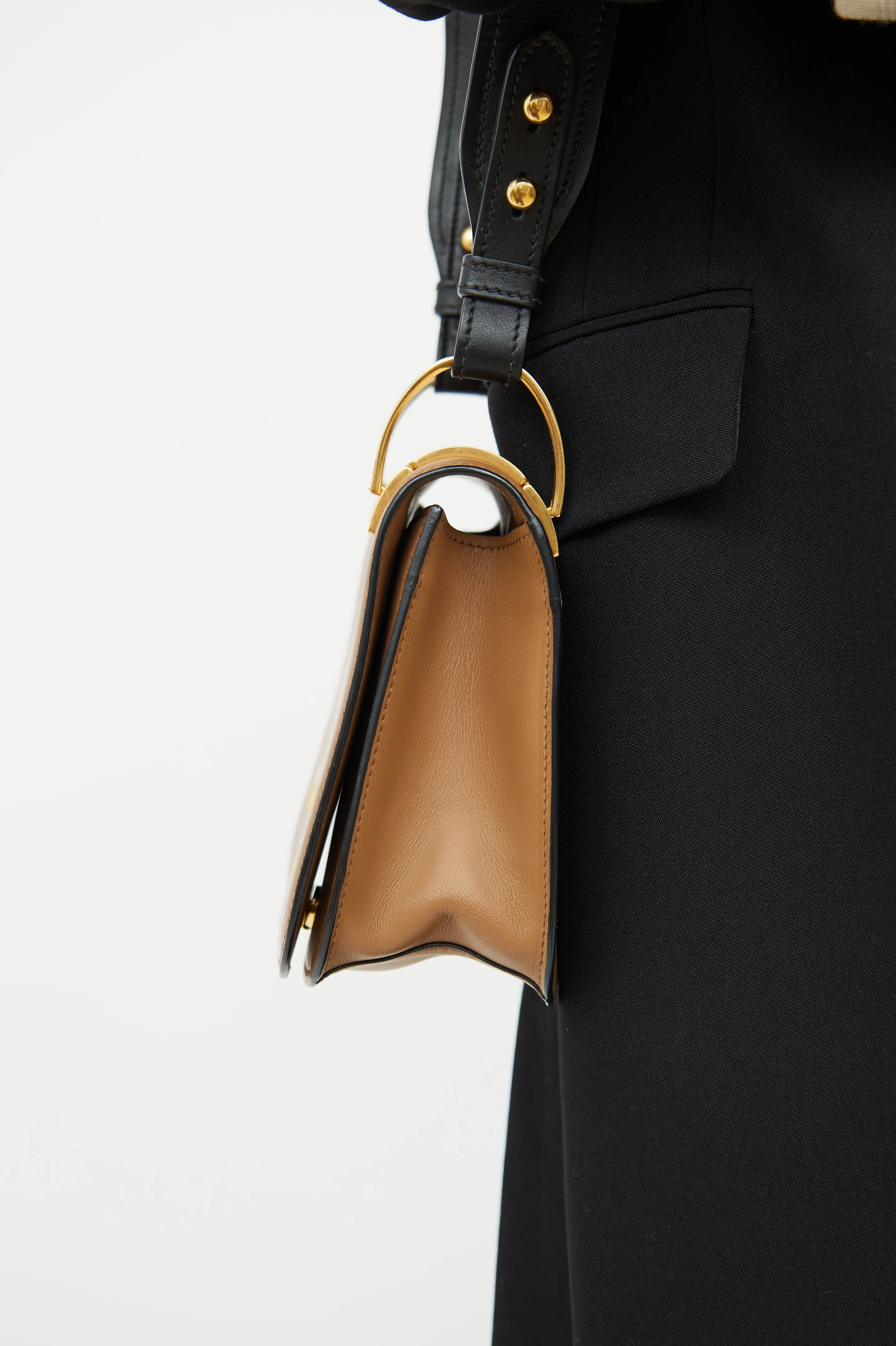 Brown & Black Pionniere Saddle Bag