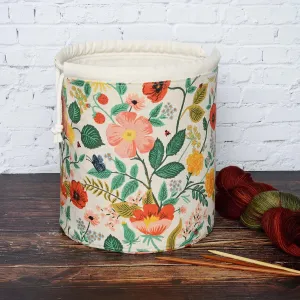 Bucket Bag in Rifle Paper's Camont Canvas