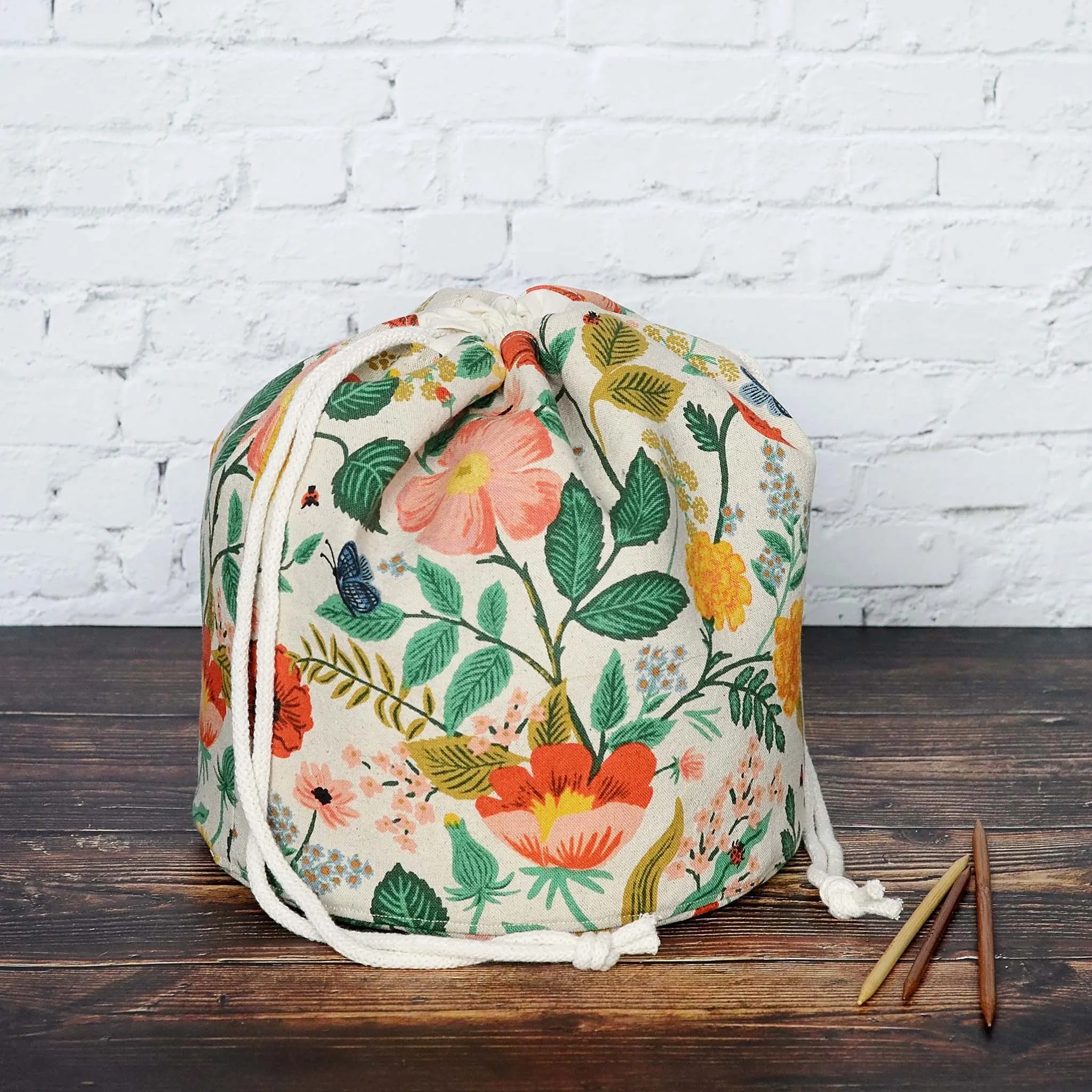 Bucket Bag in Rifle Paper's Camont Canvas