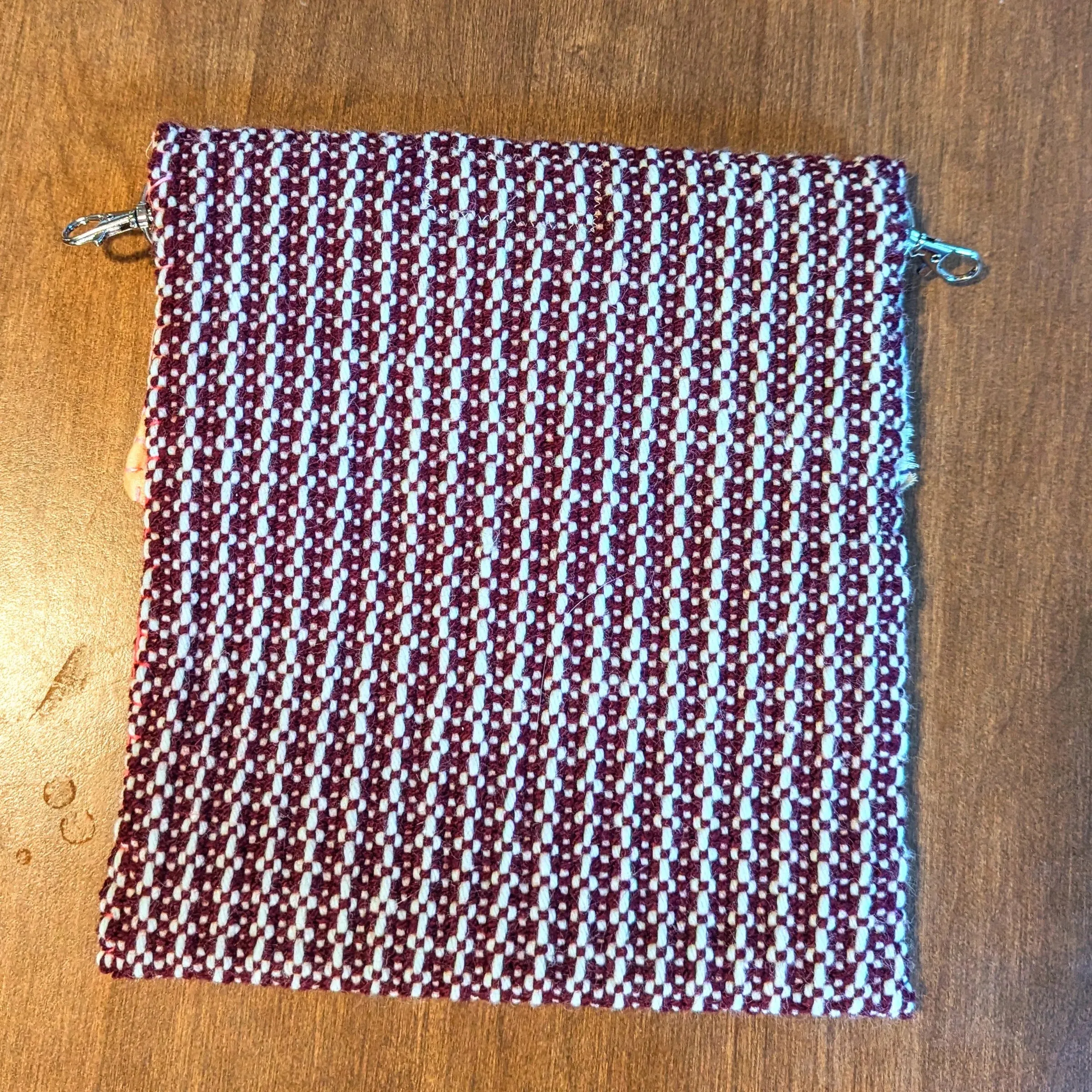 Burgundy Patterned Transformer Bag