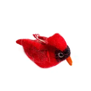 Cardinal Ornament, Felt Wool