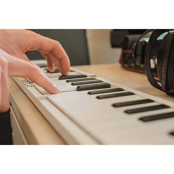 Carry-on FOLDPIANO49 49-Key Collapsible Folding Piano Keyboard, White