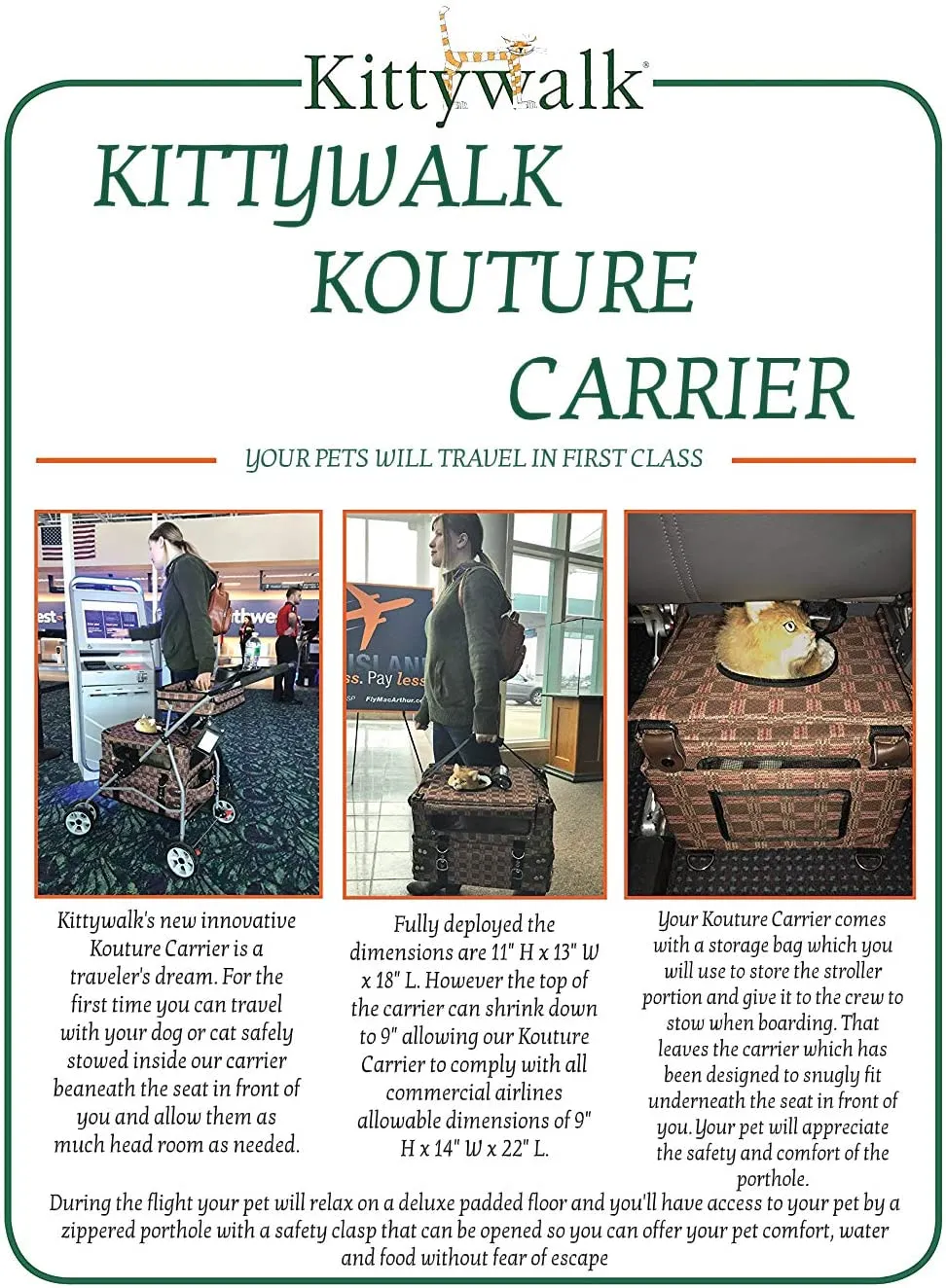 Cat Stoller - Kittywalk Kouture Stroller Royale